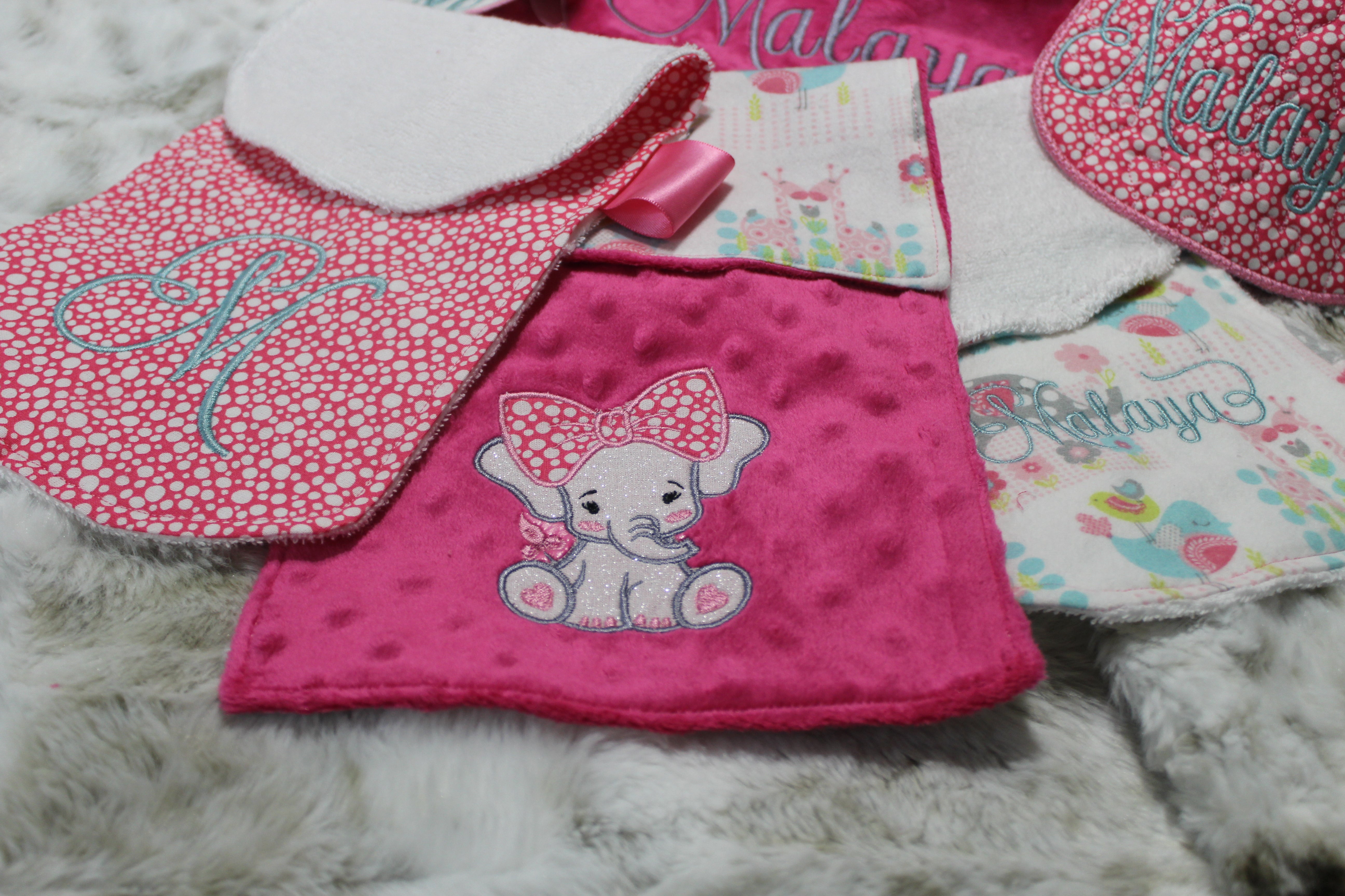 Embroidered Minky Blanket